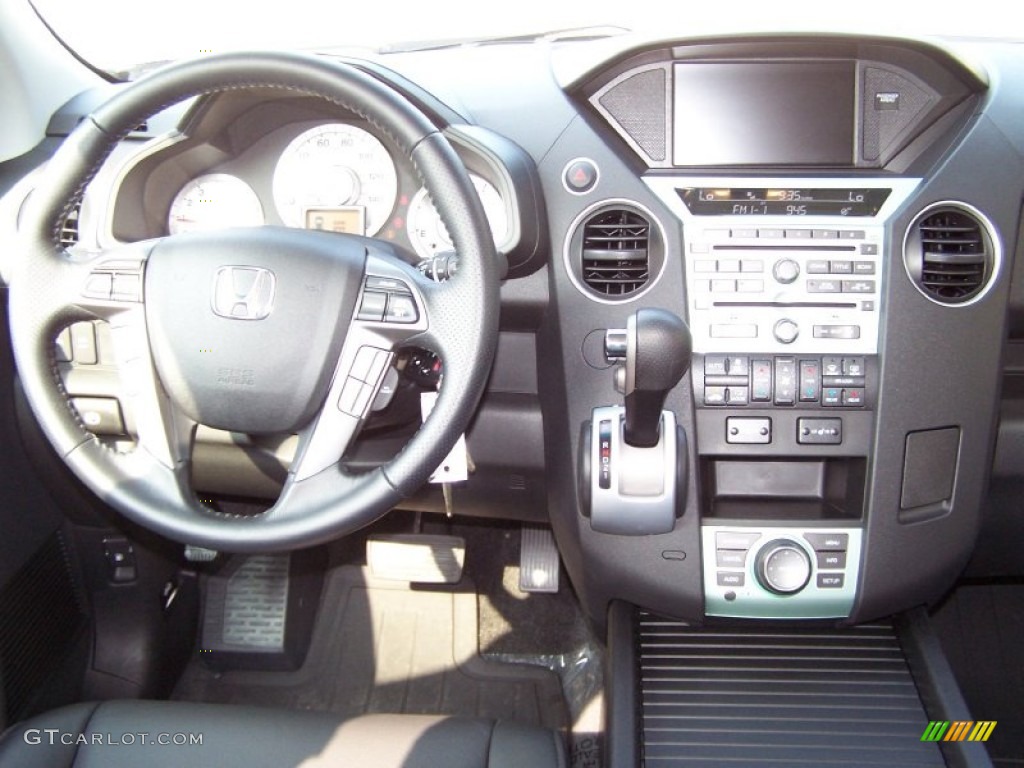 2011 Honda Pilot Touring Black Dashboard Photo #51999387