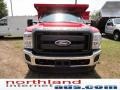 Vermillion Red - F350 Super Duty XL Regular Cab 4x4 Chassis Dump Truck Photo No. 3