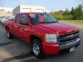 2008 Victory Red Chevrolet Silverado 1500 Work Truck Extended Cab  photo #5