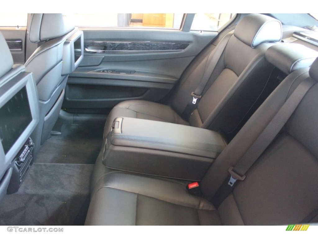 Black Interior 2012 BMW 7 Series 750Li xDrive Sedan Photo #52000668