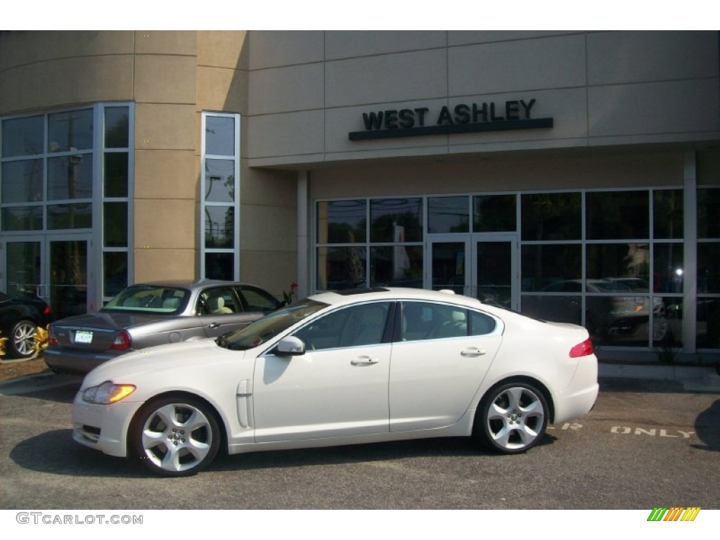 2009 XF Supercharged - Porcelain White / Ivory/Oyster photo #1
