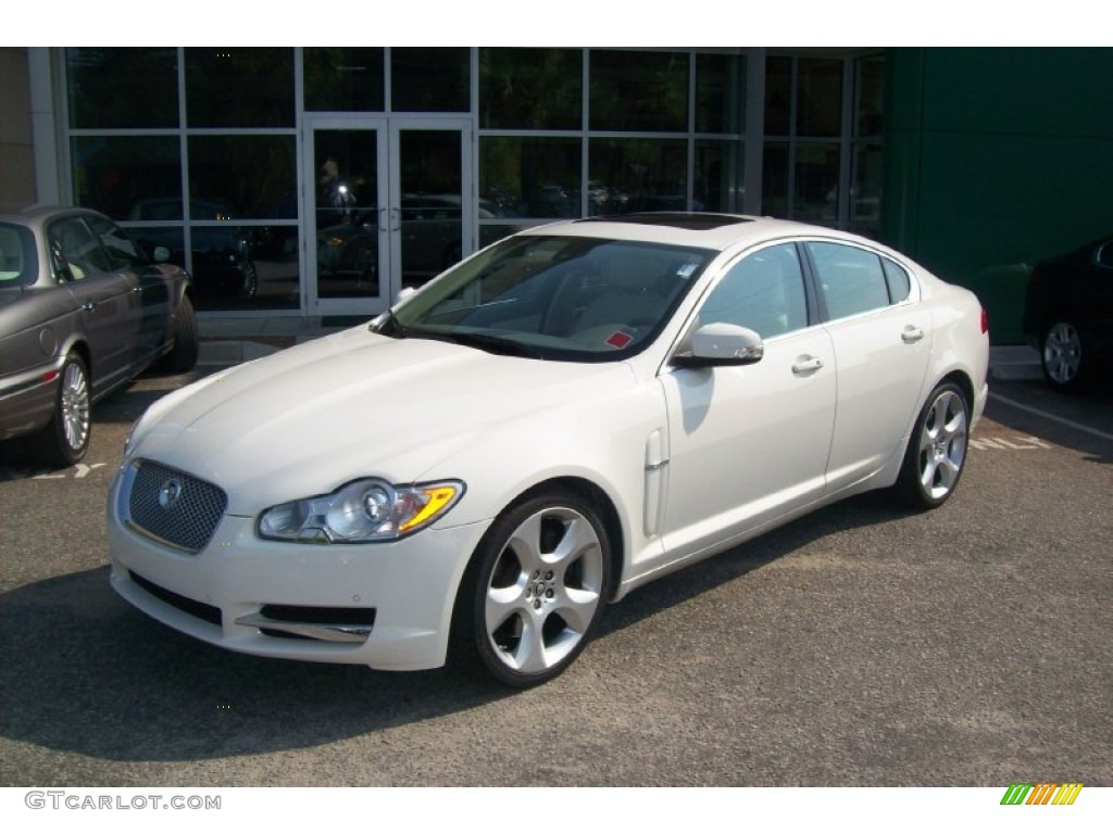 2009 XF Supercharged - Porcelain White / Ivory/Oyster photo #3