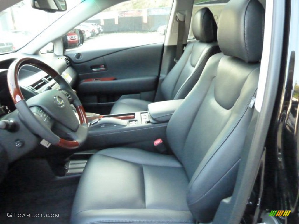 Black Interior 2011 Lexus RX 450h AWD Hybrid Photo #52001169