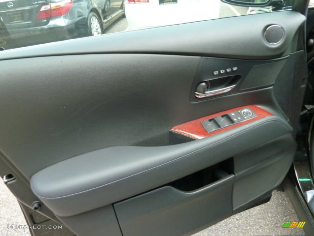 2011 Lexus RX 350 AWD Black Door Panel Photo #52001502