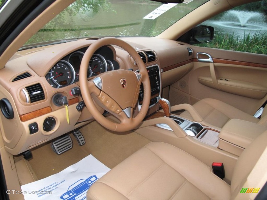 2009 Porsche Cayenne S Havanna/Sand Beige Dashboard Photo #52001946