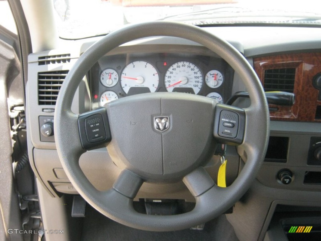 2006 Dodge Ram 2500 SLT Mega Cab Khaki Steering Wheel Photo #52002219