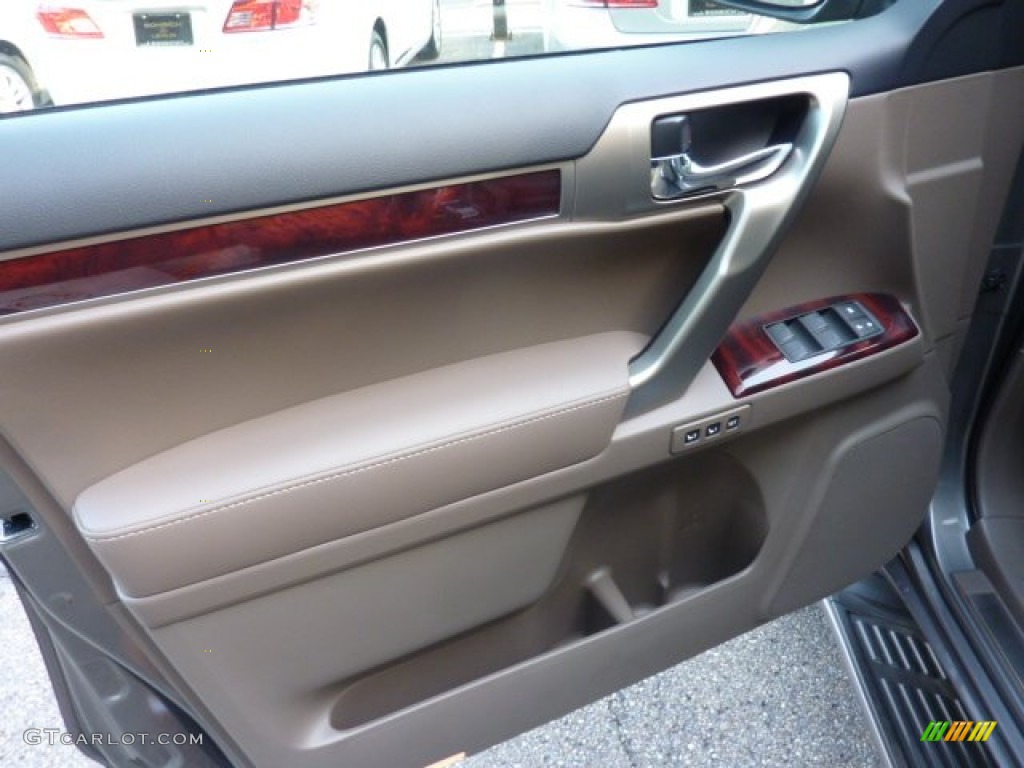 2011 Lexus GX 460 Sepia/Auburn Bubinga Door Panel Photo #52002621