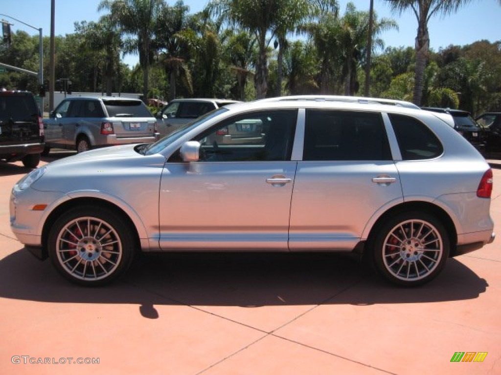 Crystal Silver Metallic 2009 Porsche Cayenne Turbo S Exterior Photo #52003062