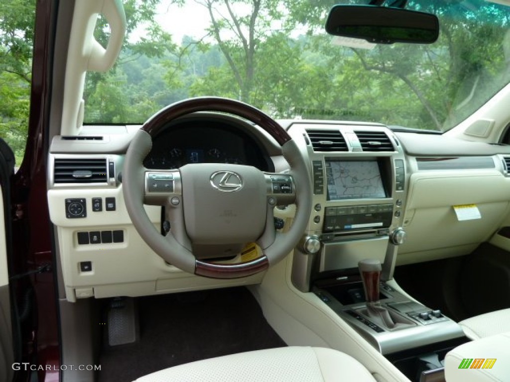 Ecru/Auburn Bubinga Interior 2011 Lexus GX 460 Photo #52003197