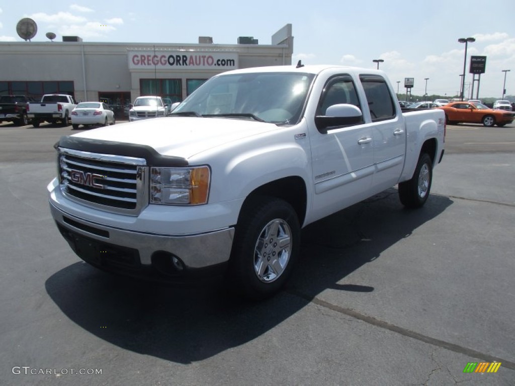 2011 Sierra 1500 SLT Crew Cab 4x4 - Summit White / Ebony photo #1