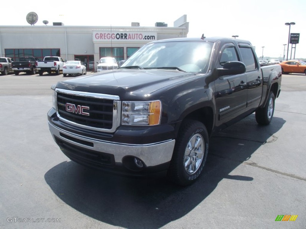 2011 Sierra 1500 SLT Crew Cab 4x4 - Onyx Black / Ebony photo #1