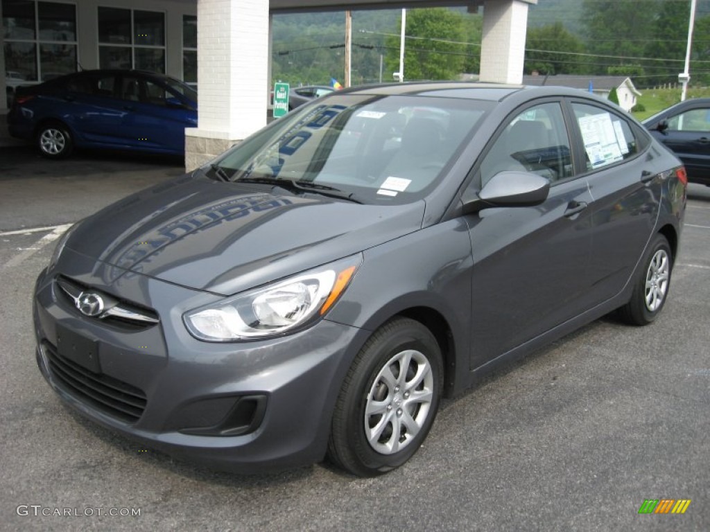 Cyclone Gray 2012 Hyundai Accent GLS 4 Door Exterior Photo #52005111