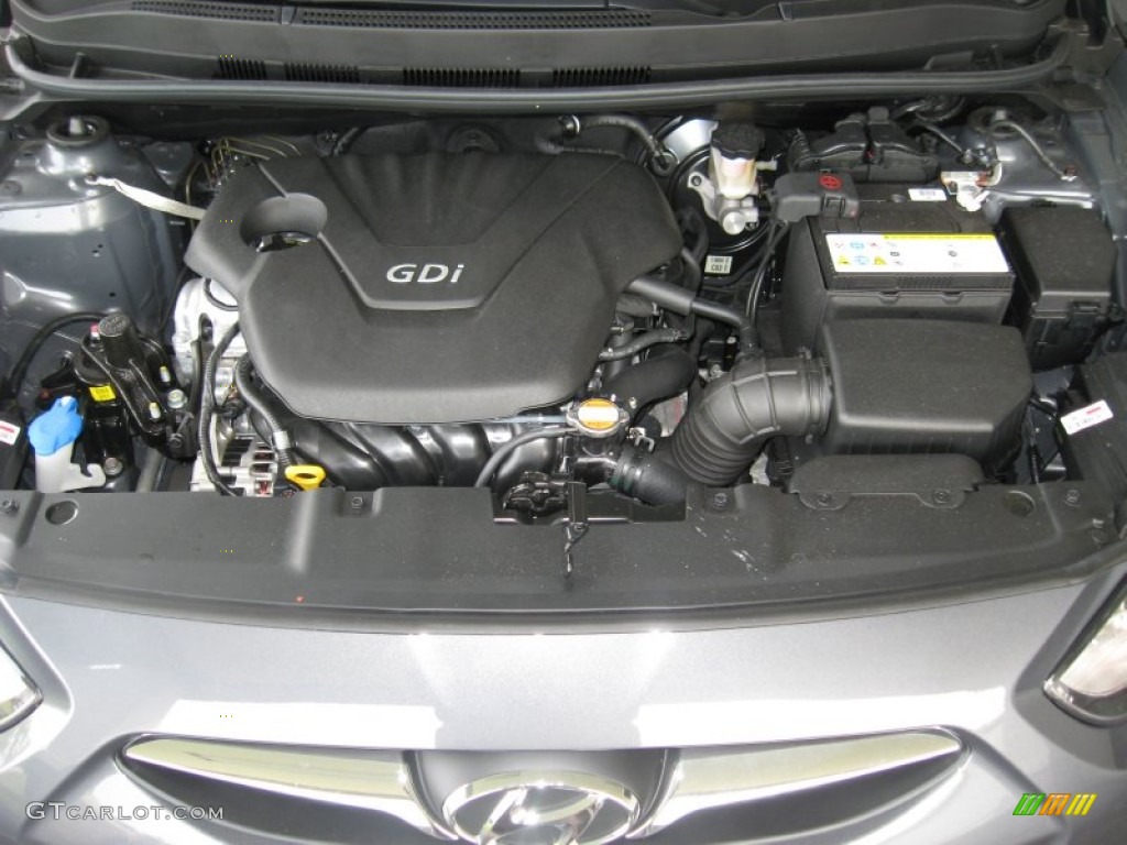 2012 Hyundai Accent GLS 4 Door 1.6 Liter GDI DOHC 16-Valve D-CVVT 4 Cylinder Engine Photo #52005216