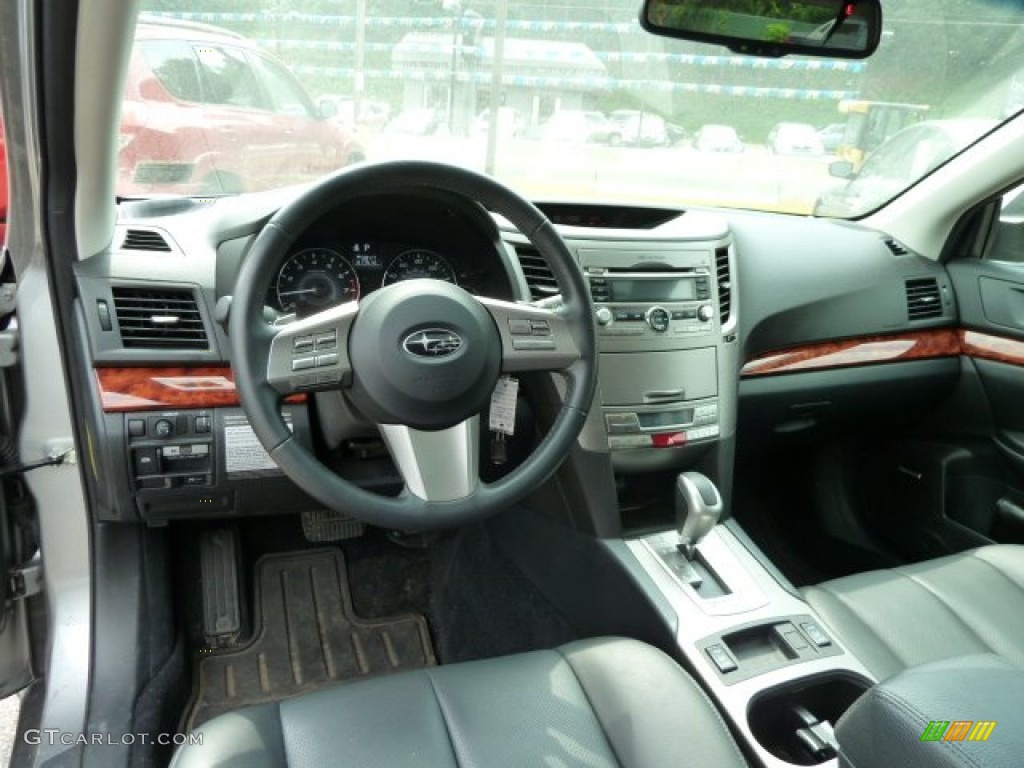 Off Black Interior 2010 Subaru Outback 2.5i Limited Wagon Photo #52005225