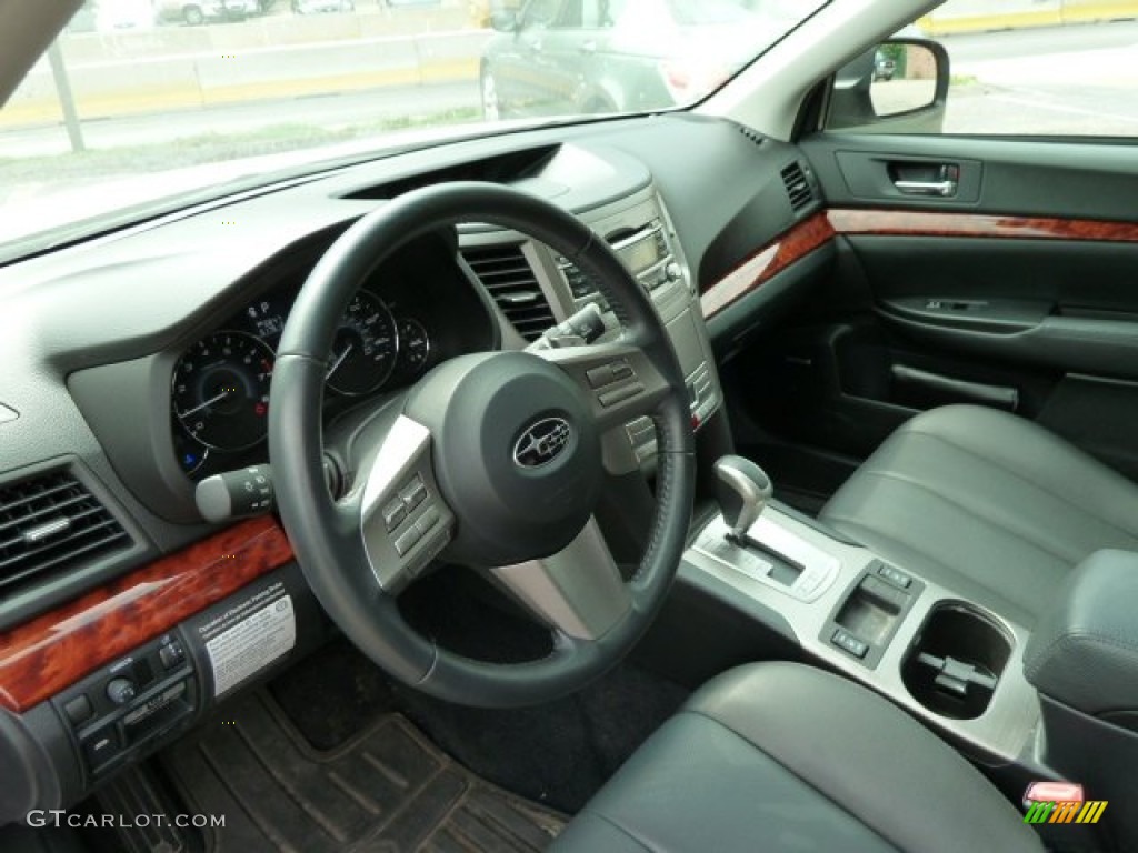 Off Black Interior 2010 Subaru Outback 2.5i Limited Wagon Photo #52005267