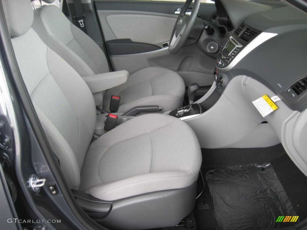 Gray Interior 2012 Hyundai Accent GLS 4 Door Photo #52005360