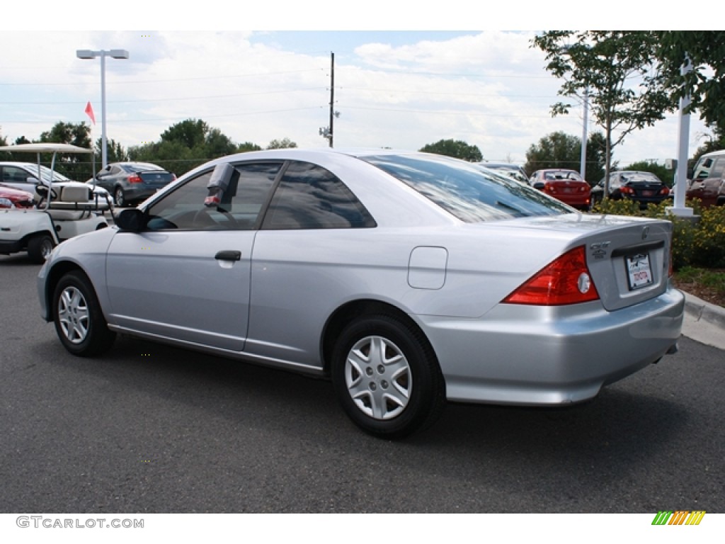 2004 Civic Value Package Coupe - Satin Silver Metallic / Black photo #4