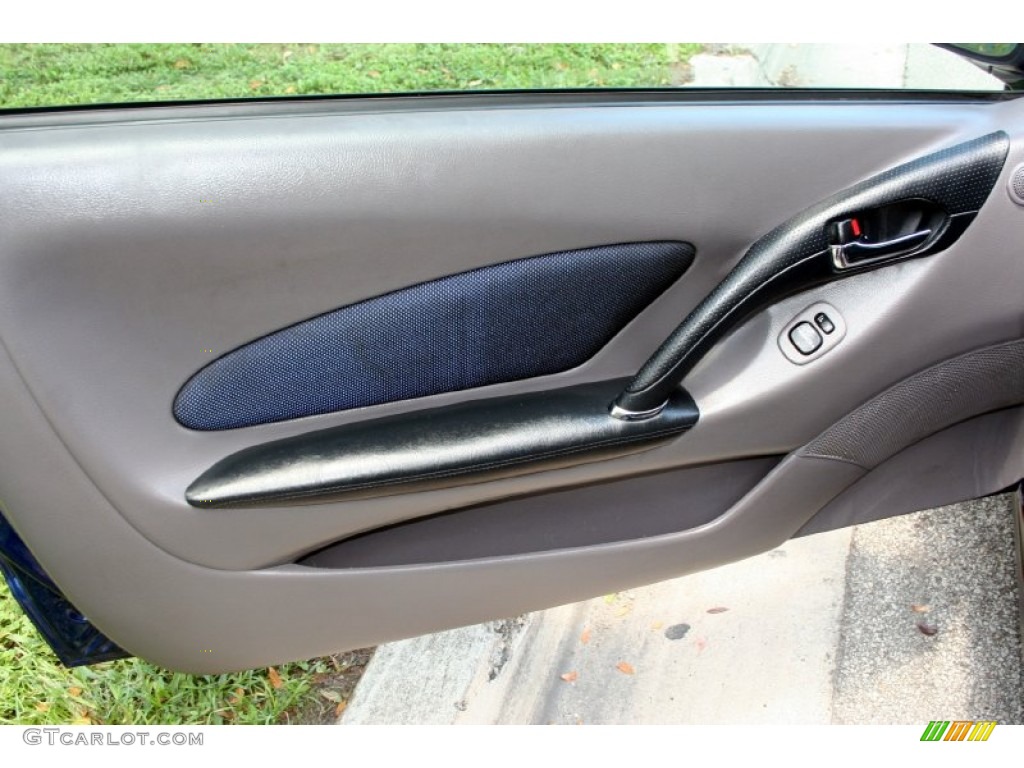 2001 Toyota Celica GT Black/Blue Door Panel Photo #52006713