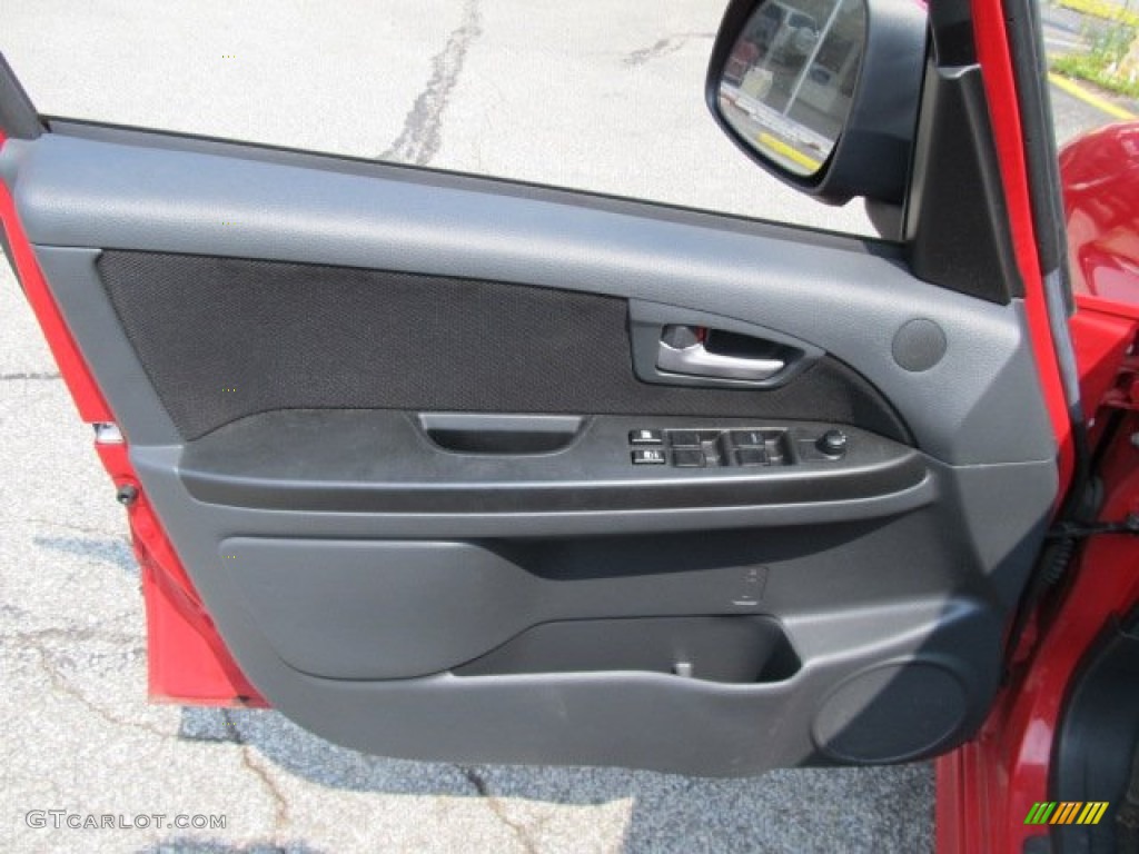 2009 Suzuki SX4 Sedan Black Door Panel Photo #52007289