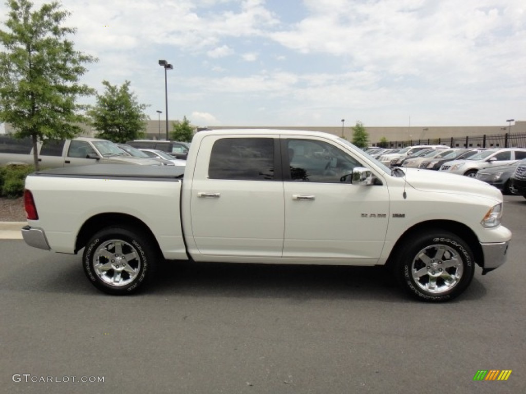 2009 Ram 1500 Laramie Crew Cab 4x4 - Stone White / Dark Slate Gray photo #7