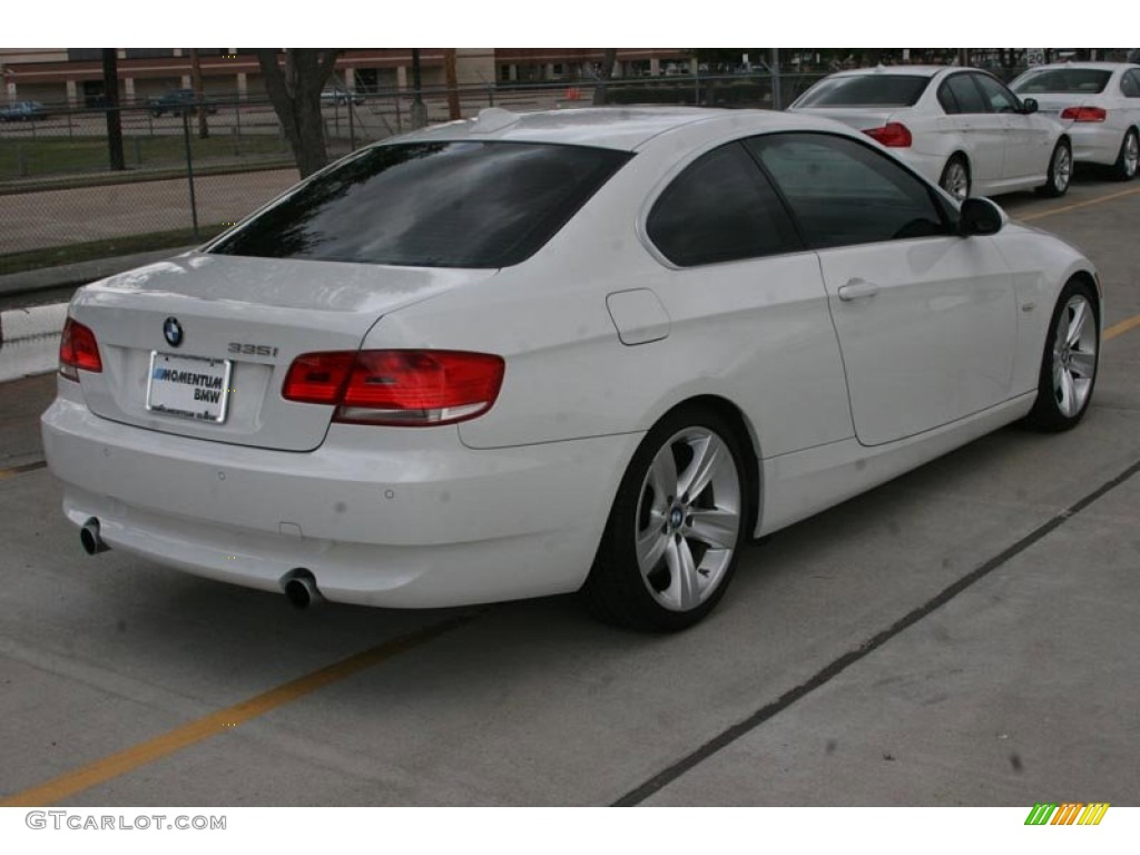 2008 3 Series 335i Coupe - Alpine White / Saddle Brown/Black photo #3