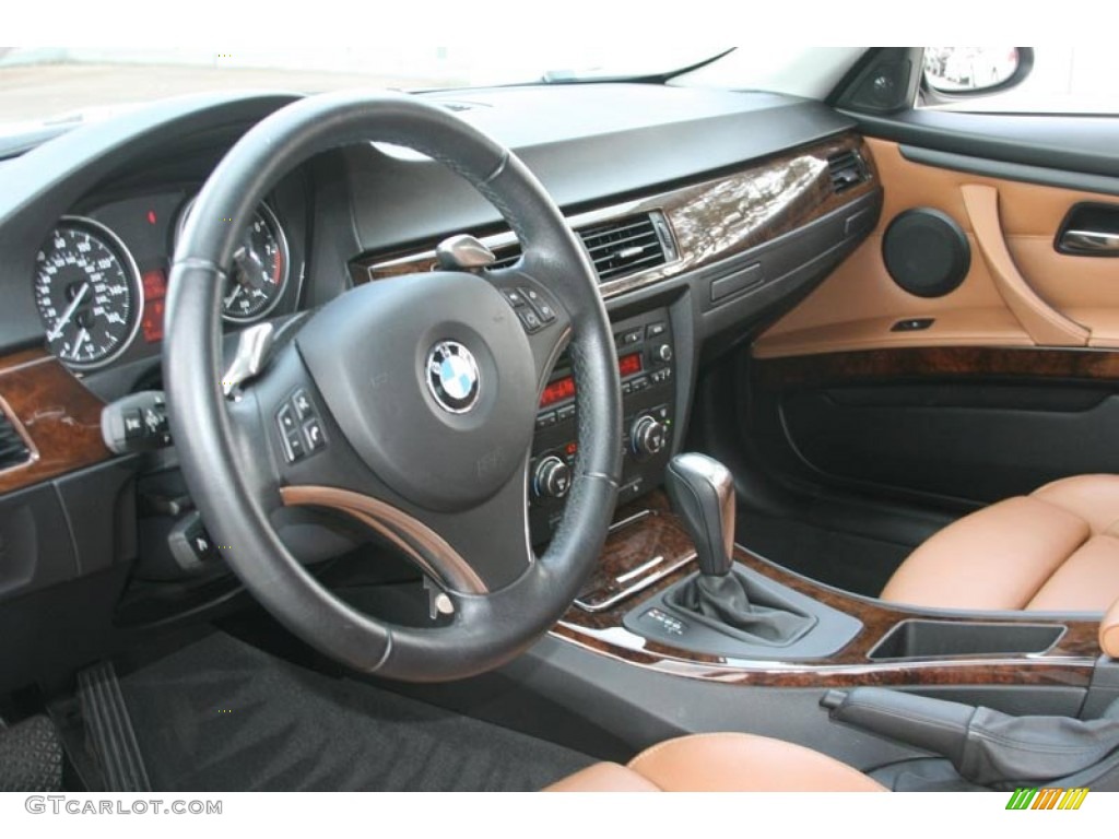 2008 3 Series 335i Coupe - Alpine White / Saddle Brown/Black photo #4