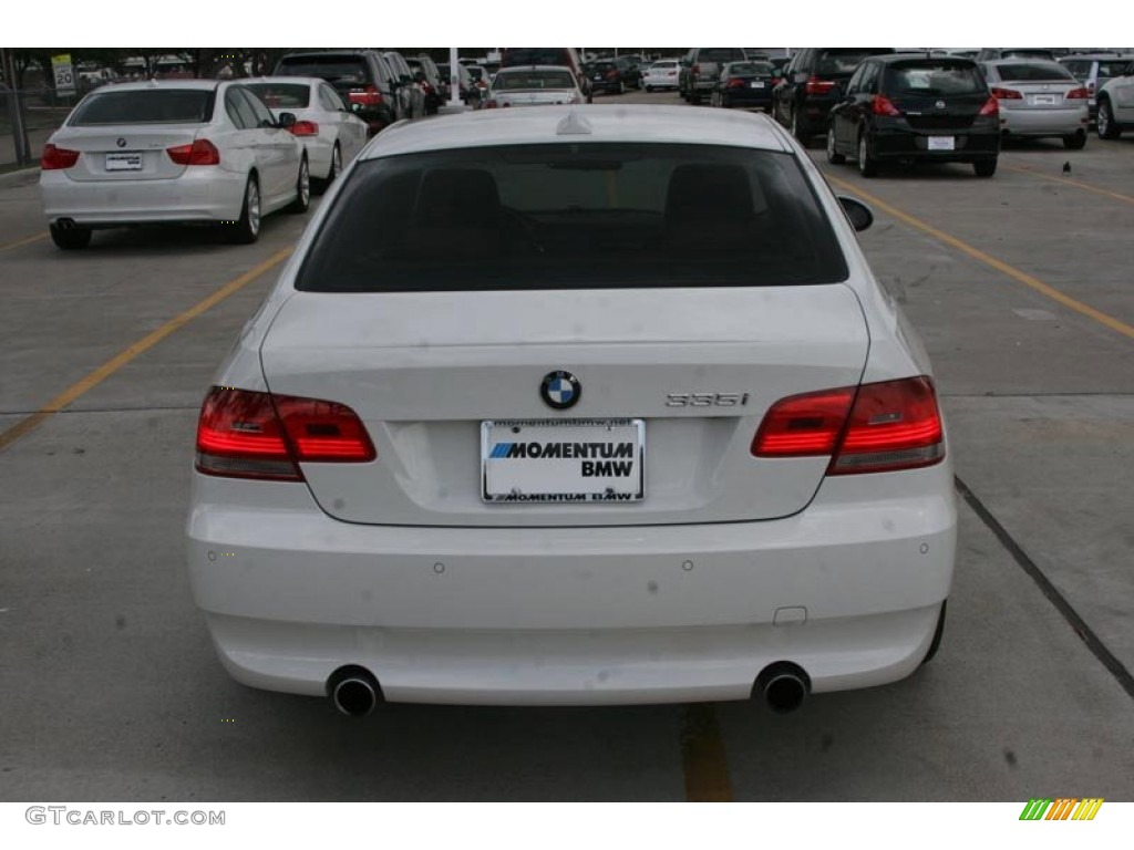 2008 3 Series 335i Coupe - Alpine White / Saddle Brown/Black photo #10