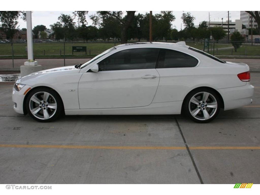 2008 3 Series 335i Coupe - Alpine White / Saddle Brown/Black photo #12