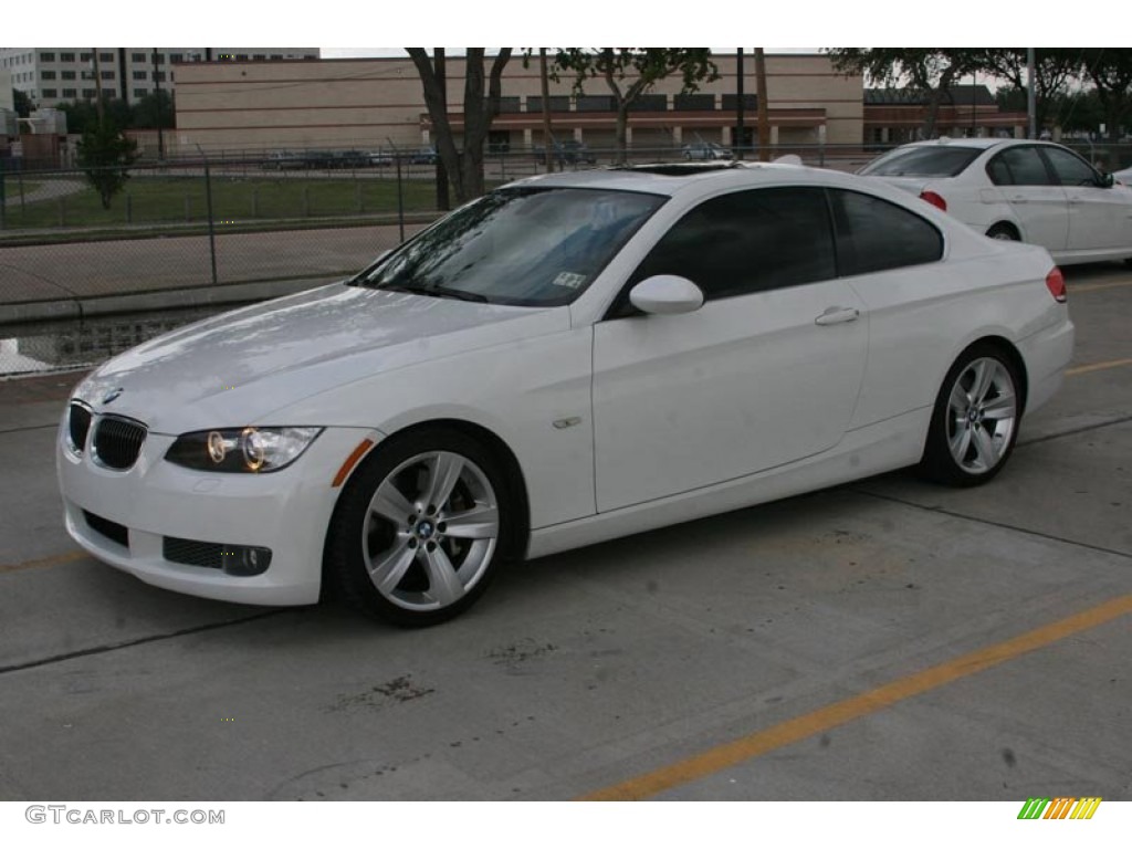 2008 3 Series 335i Coupe - Alpine White / Saddle Brown/Black photo #13