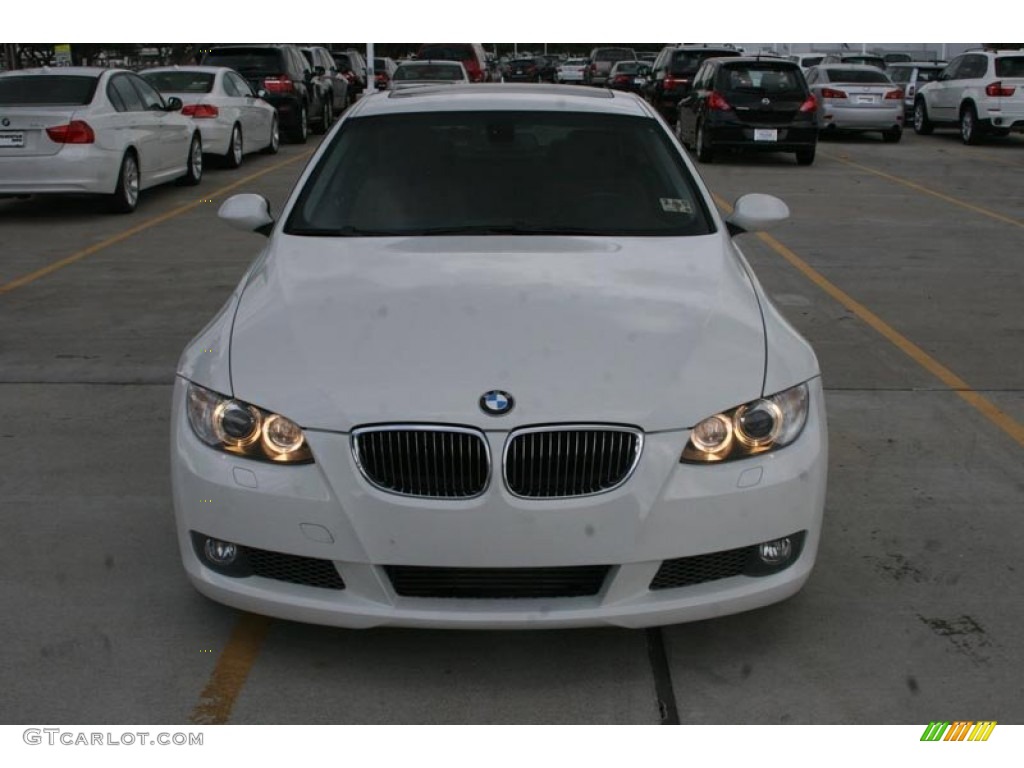 2008 3 Series 335i Coupe - Alpine White / Saddle Brown/Black photo #14