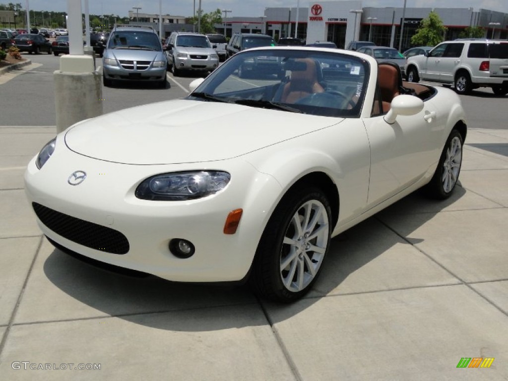 Marble White 2006 Mazda MX-5 Miata Grand Touring Roadster Exterior Photo #52008900