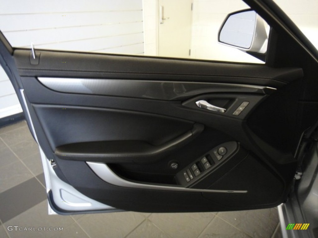 2010 Cadillac CTS 3.0 Sport Wagon Ebony Door Panel Photo #52009305