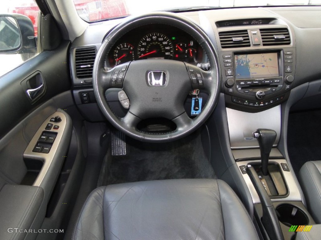 2004 Honda Accord EX Sedan Gray Dashboard Photo #52010742