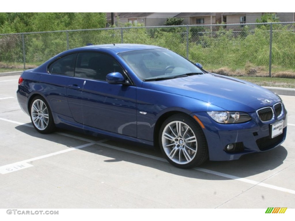 2010 3 Series 335i Coupe - Montego Blue Metallic / Black photo #3