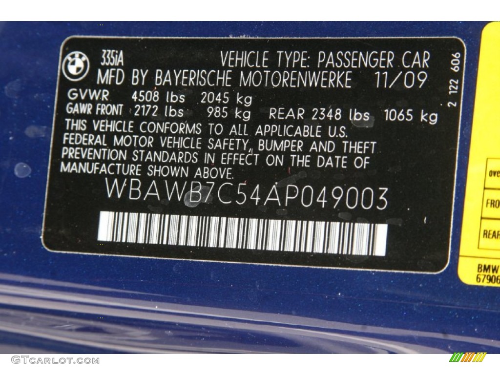 2010 3 Series 335i Coupe - Montego Blue Metallic / Black photo #5