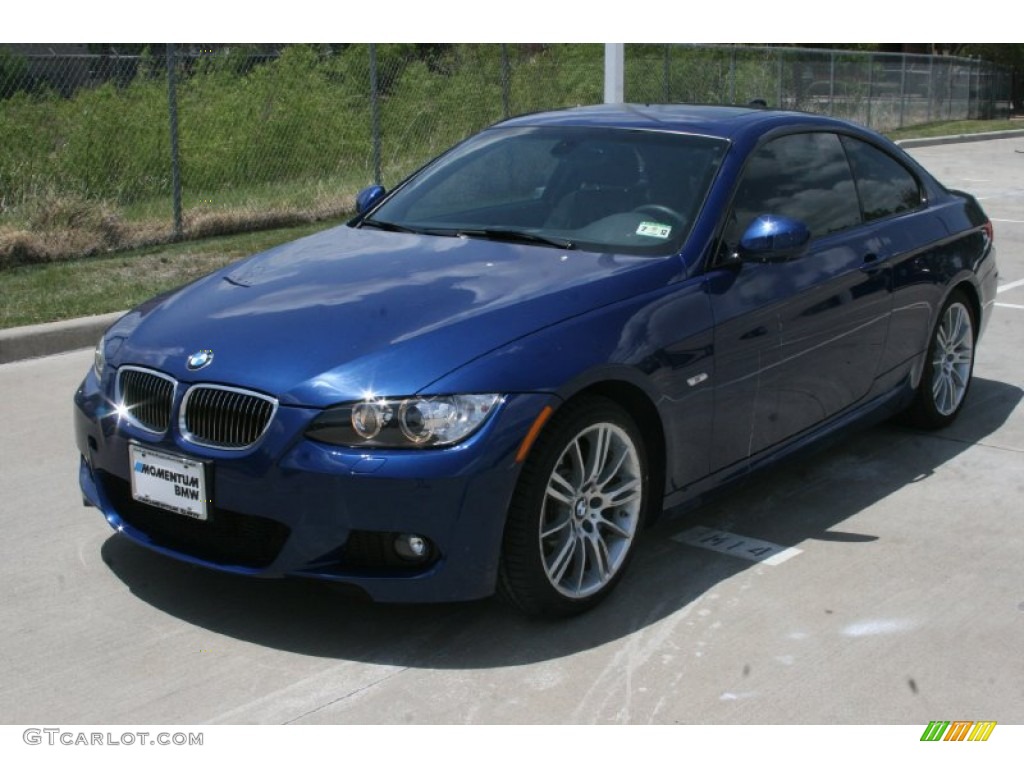 2010 3 Series 335i Coupe - Montego Blue Metallic / Black photo #11