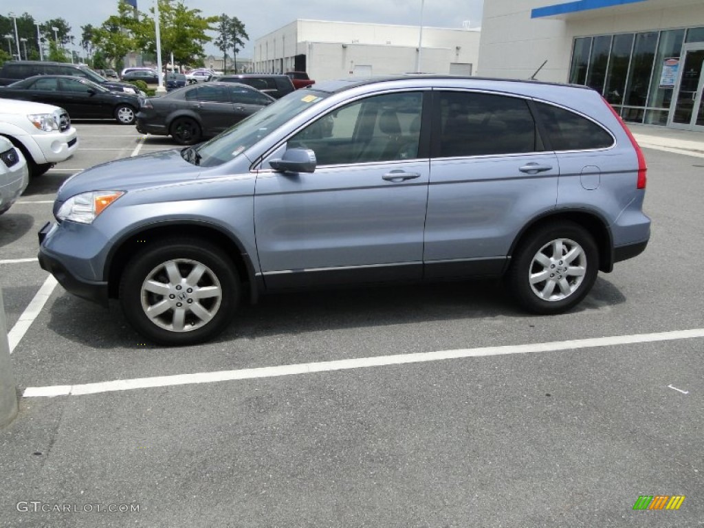 2008 CR-V EX-L - Glacier Blue Metallic / Gray photo #37