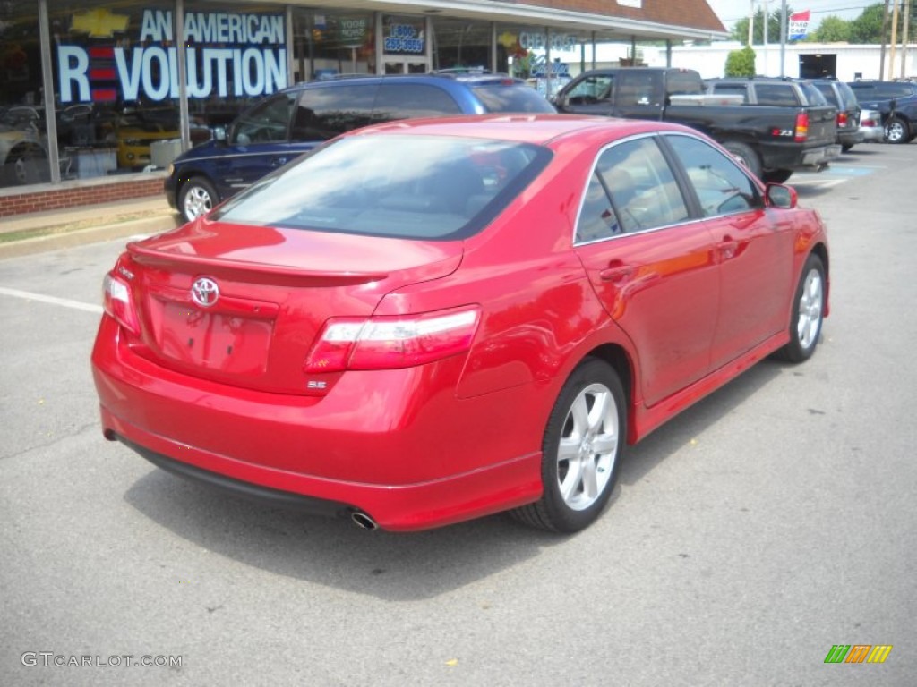 2009 Camry SE - Barcelona Red Metallic / Ash photo #3