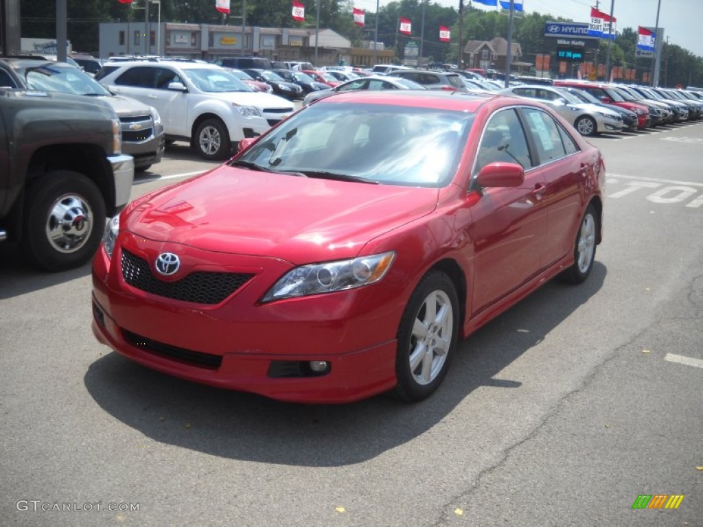 2009 Camry SE - Barcelona Red Metallic / Ash photo #7