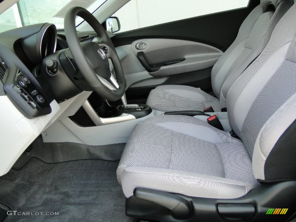 Gray Fabric Interior 2011 Honda CR-Z Sport Hybrid Photo #52011843
