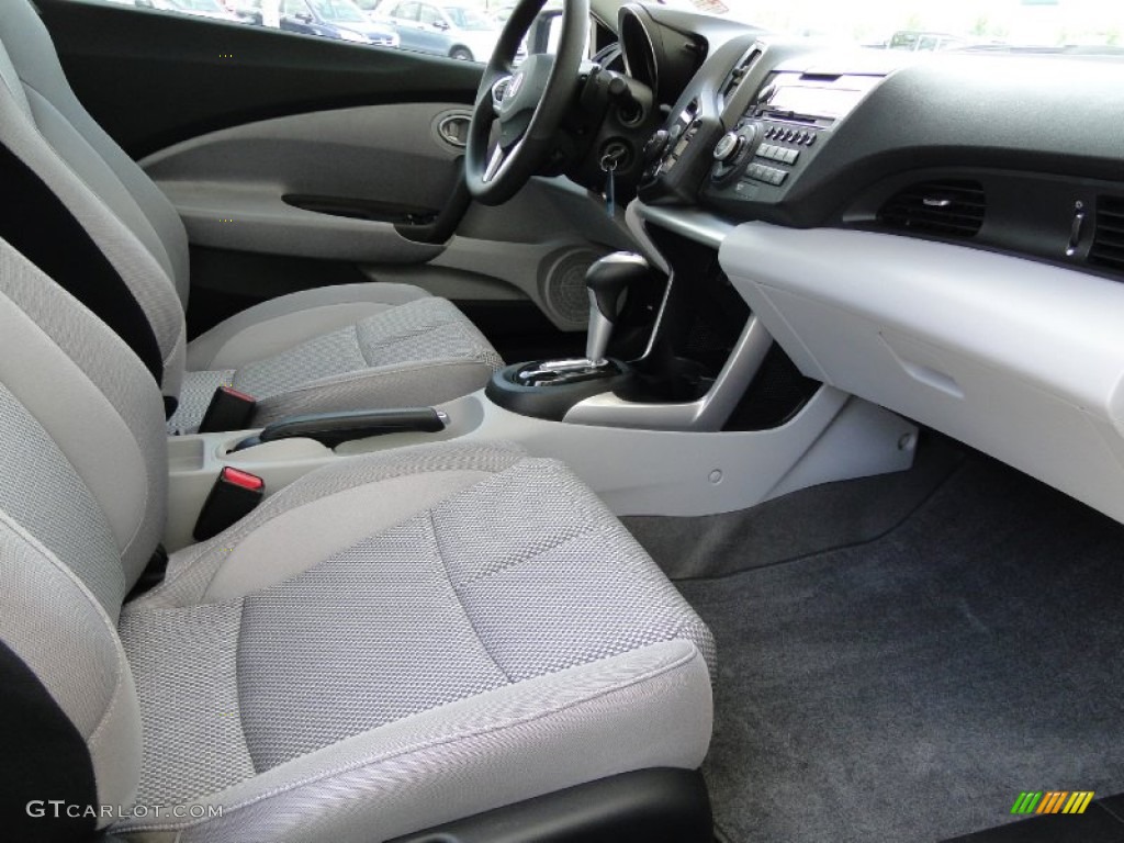 Gray Fabric Interior 2011 Honda CR-Z Sport Hybrid Photo #52012056