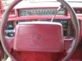 1992 Cadillac DeVille Red Interior Steering Wheel Photo