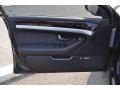 Black Valcona Leather 2009 Audi A8 L 4.2 quattro Door Panel