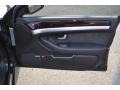 Black Valcona Leather 2009 Audi A8 L 4.2 quattro Door Panel