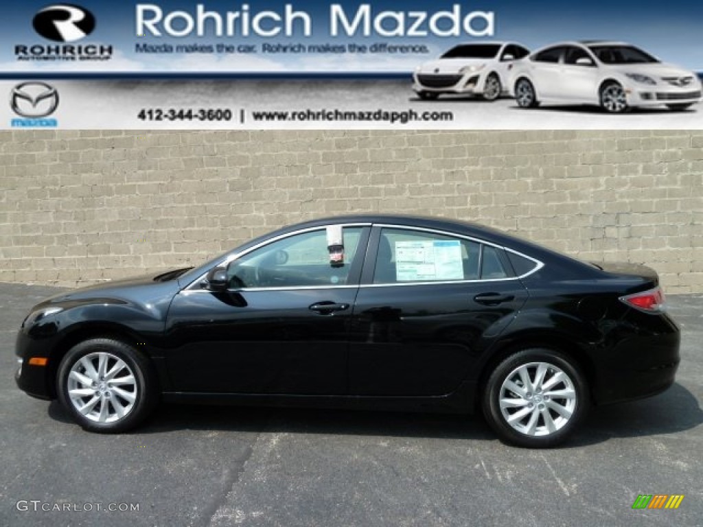 2011 MAZDA6 i Touring Sedan - Ebony Black / Black photo #1