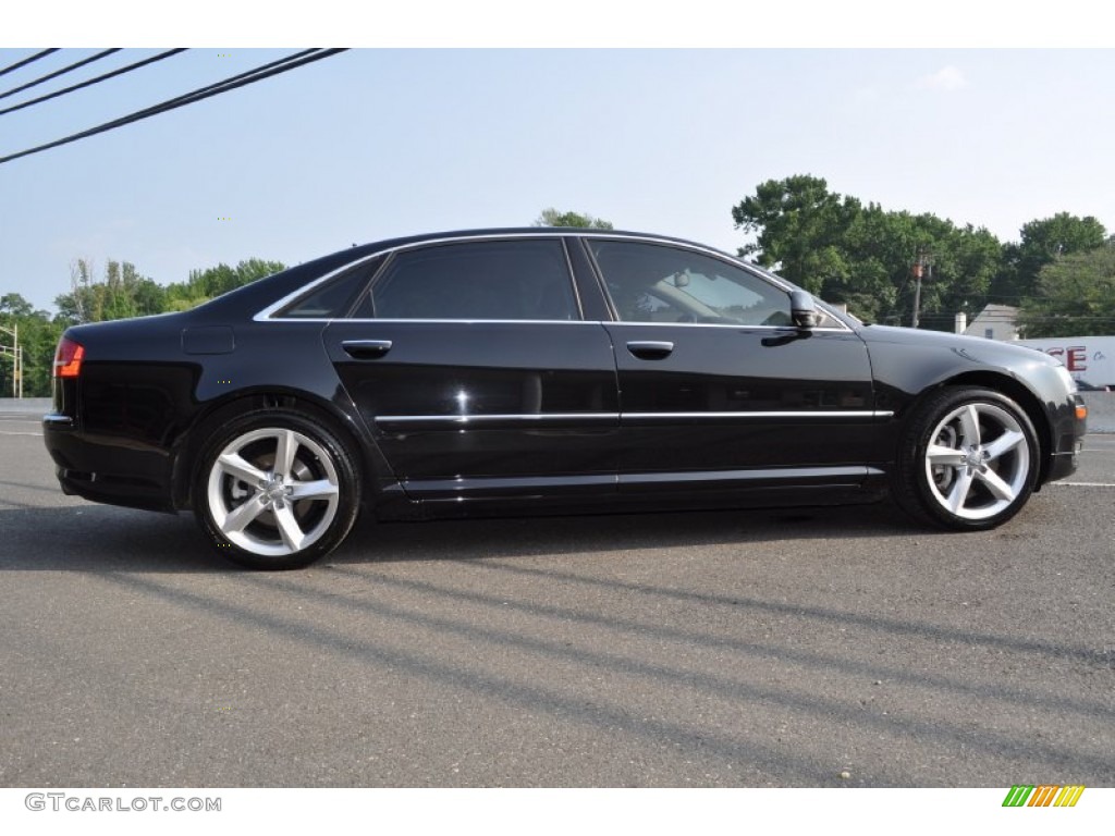 Phantom Black Pearl Effect 2009 Audi A8 L 4.2 quattro Exterior Photo #52013295