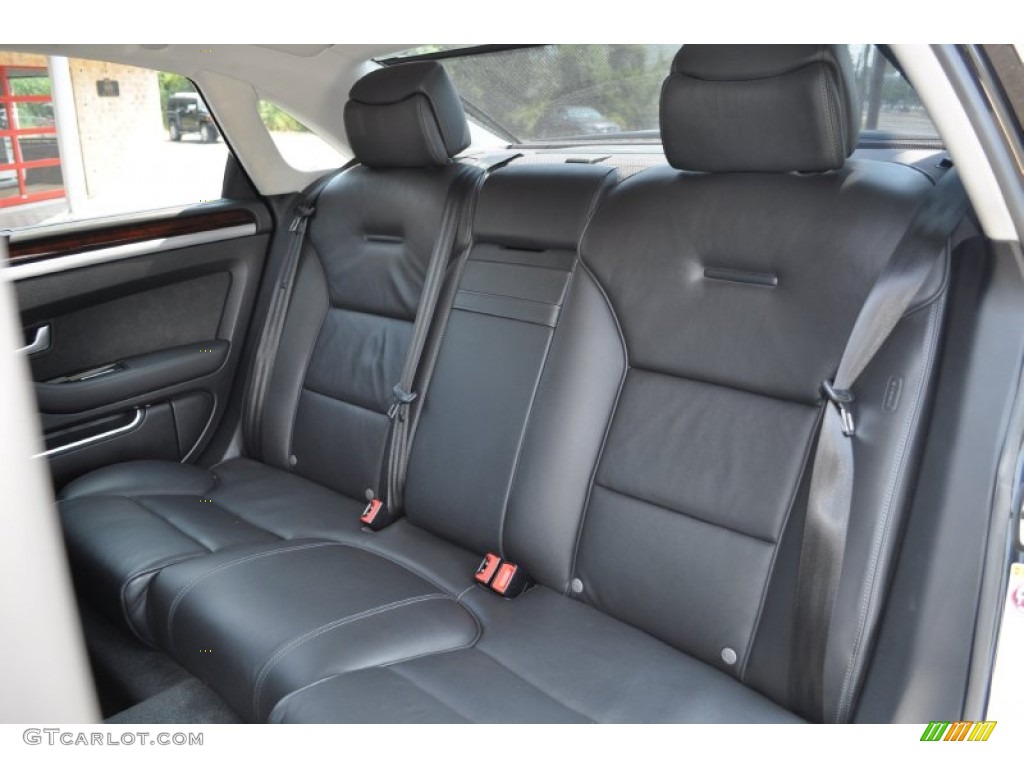 Black Valcona Leather Interior 2009 Audi A8 L 4.2 quattro Photo #52013355