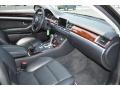 Black Valcona Leather Dashboard Photo for 2009 Audi A8 #52013370