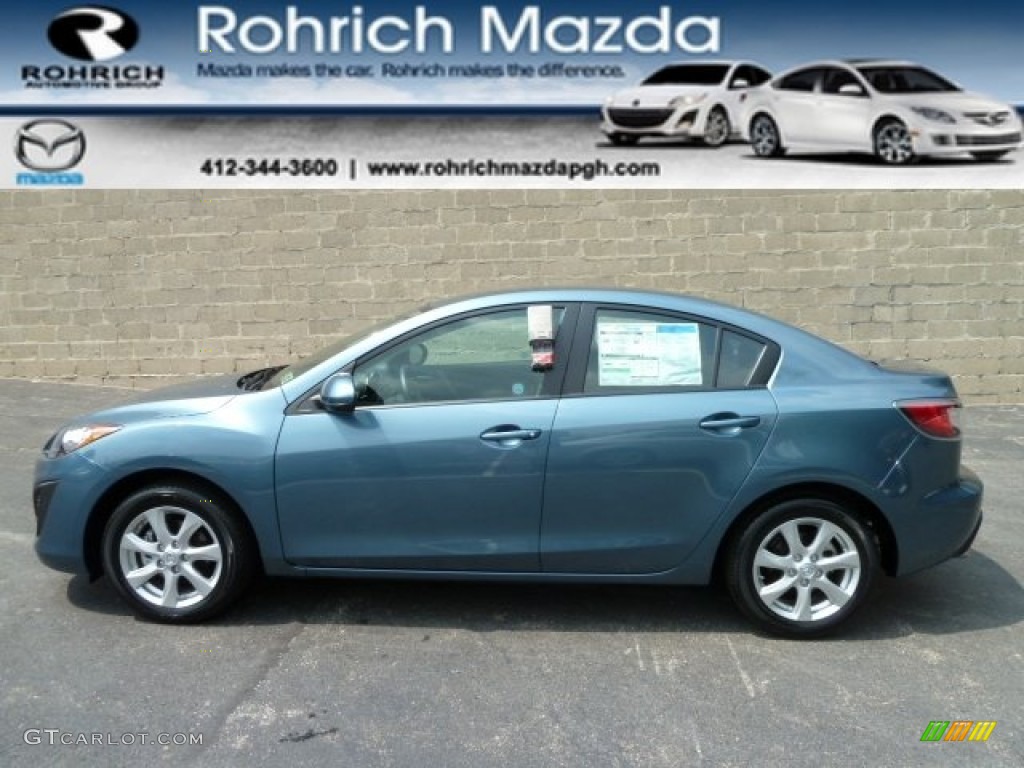 2011 MAZDA3 i Touring 4 Door - Gunmetal Blue Mica / Black photo #1