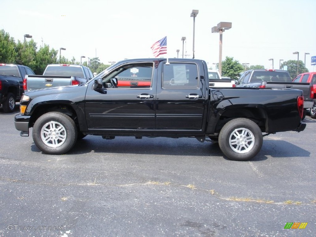 Black 2011 Chevrolet Colorado LT Crew Cab 4x4 Exterior Photo #52014126